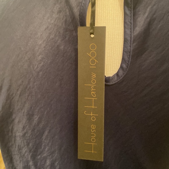 NWT House of Harlow 1960 Navy Dress - Picture 7 of 8